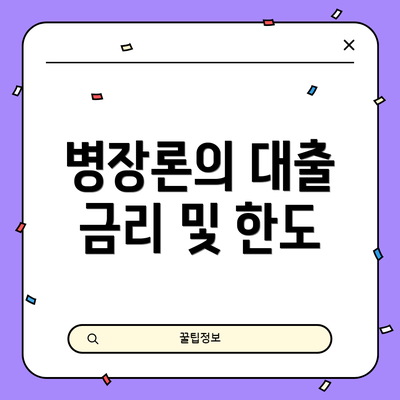 병장론의 대출 금리 및 한도