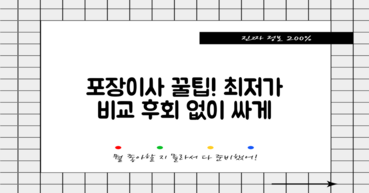 포장이사, 더 저렴하게 하는 방법