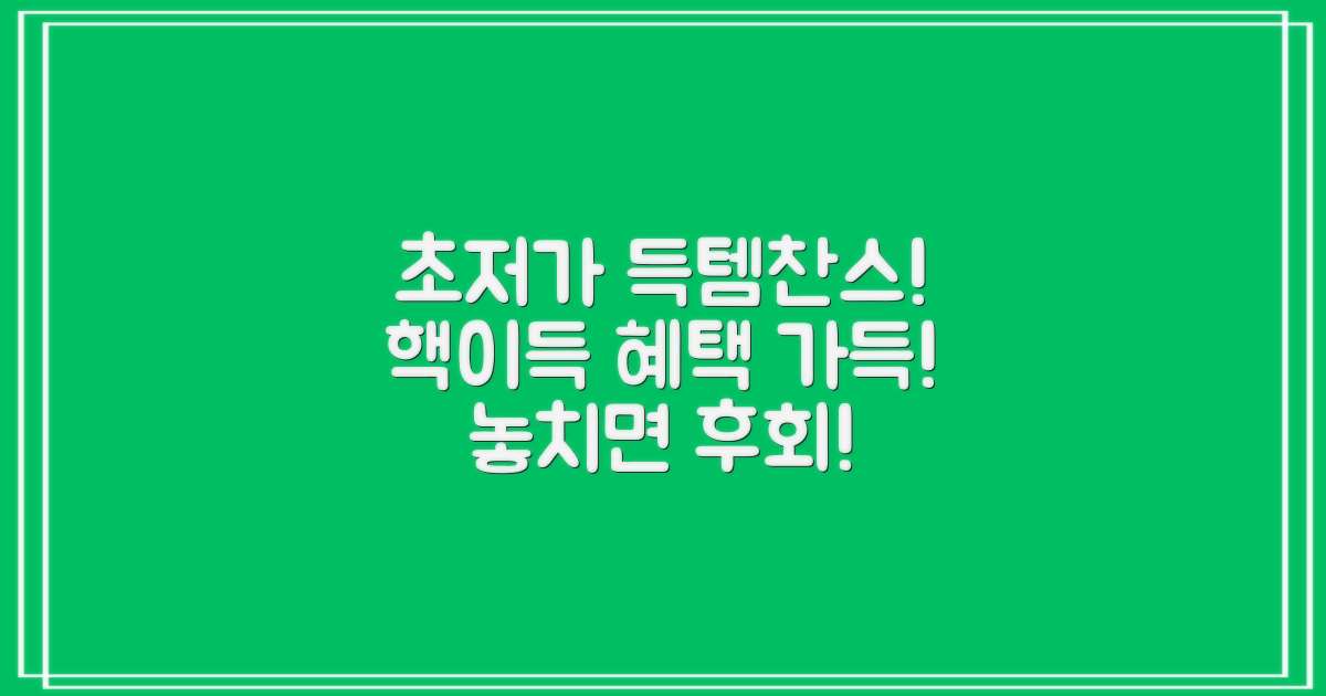 저렴한 가격, 놀라운 혜택을 잡아보세요.