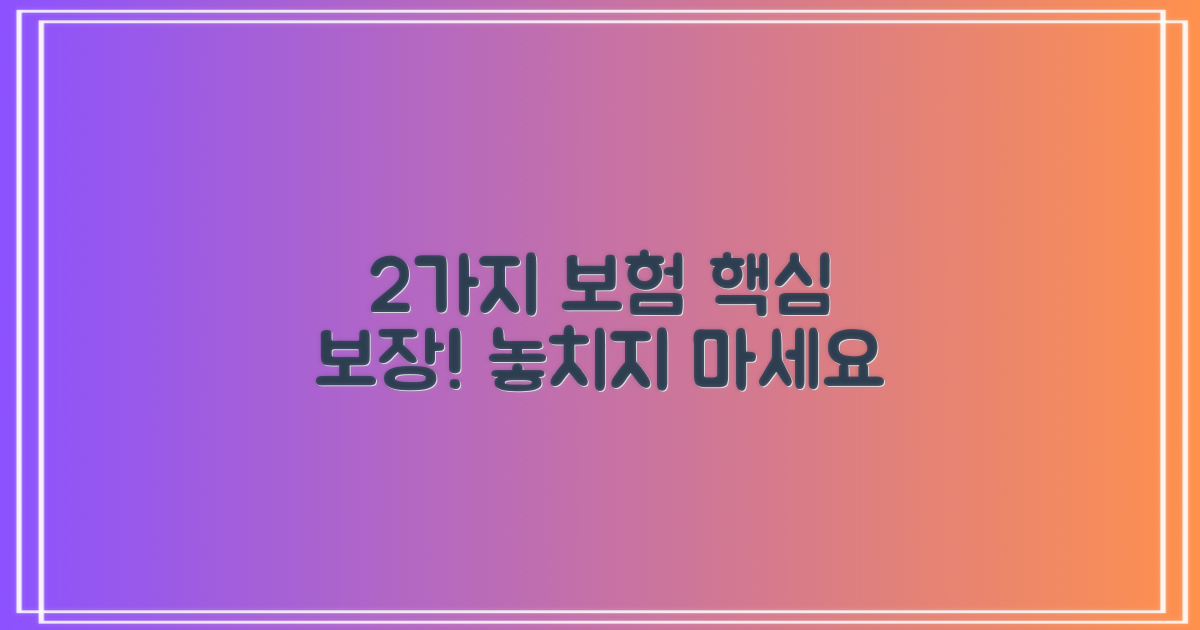 2가지 보험 적용 범위