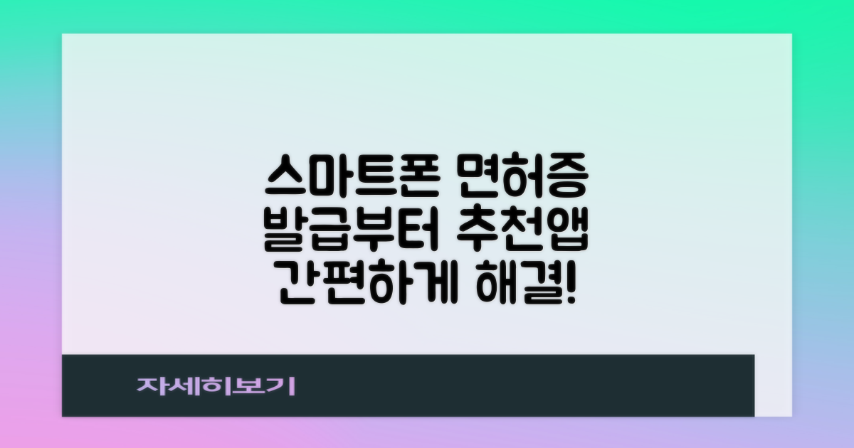스마트폰으로 면허증 모바일 발급 받는 방법과 추천 앱 소개