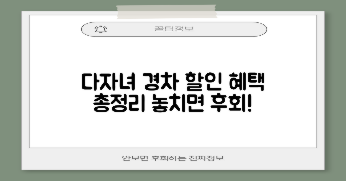 다자녀·경차 할인 혜택 확인!