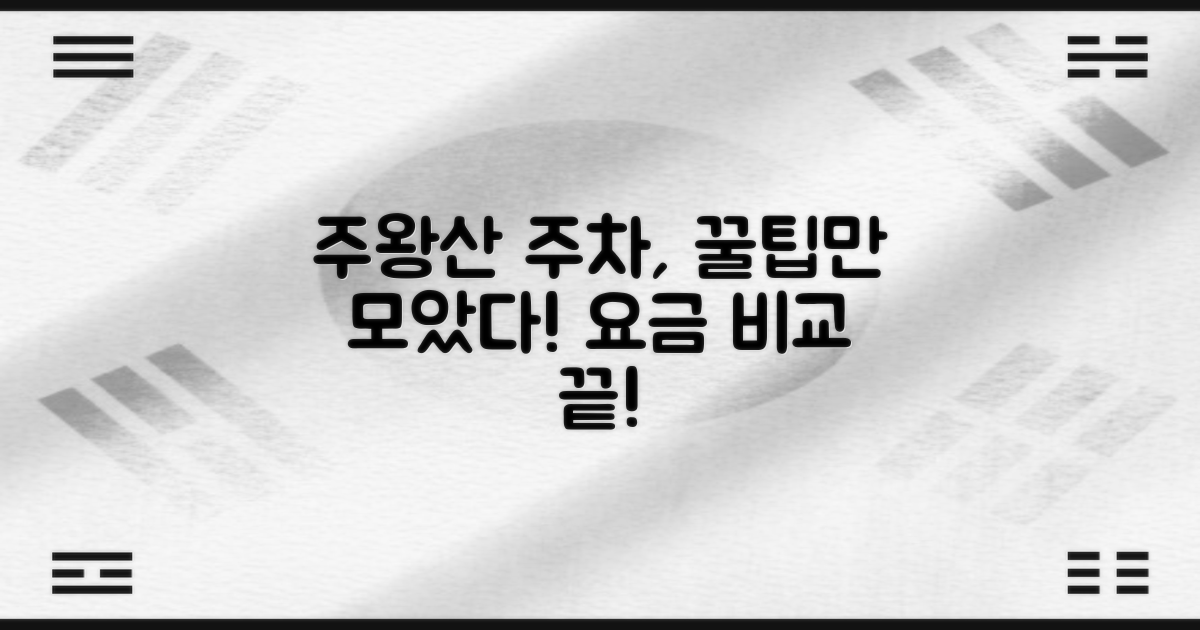 주왕산 주차 요금, 뭐가 다를까?