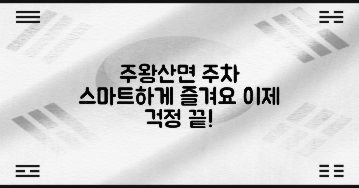 주왕산면 주차, 스마트하게 이용