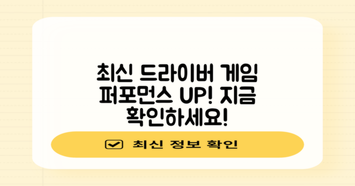 최신 드라이버, 게임 퍼포먼스