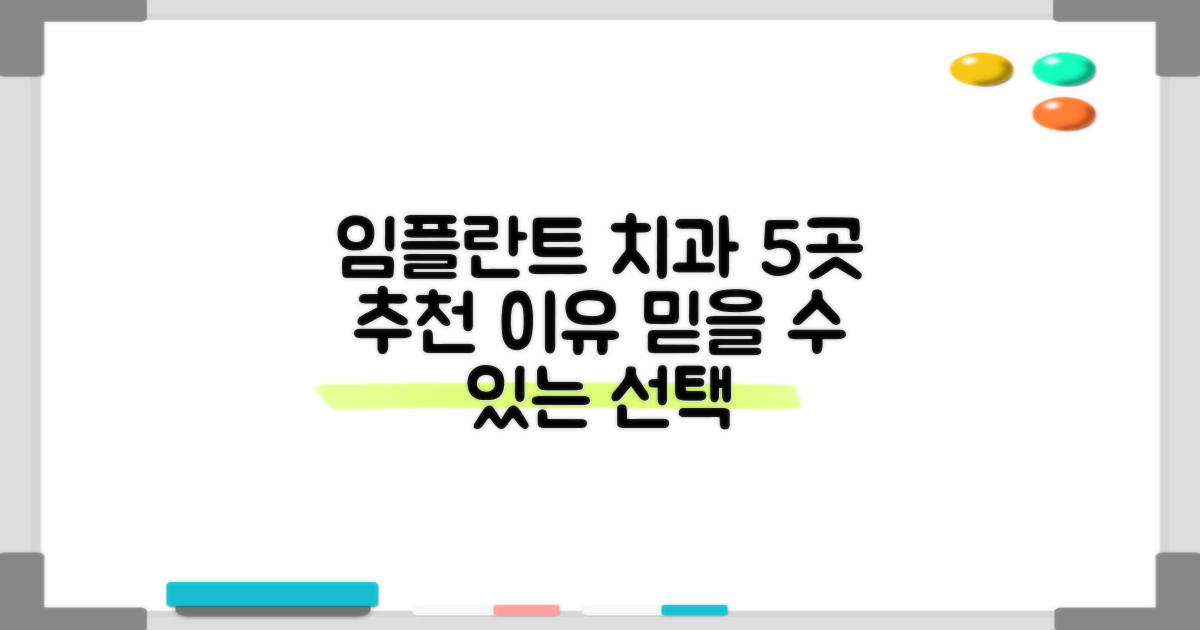5곳 추천 이유 공개: 신뢰할 수 있는 임플란트 치과 선택 가이드