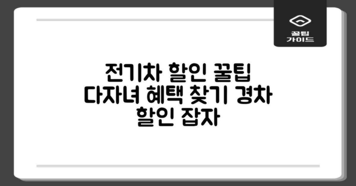 전기차, 다자녀, 경차 할인 꿀팁