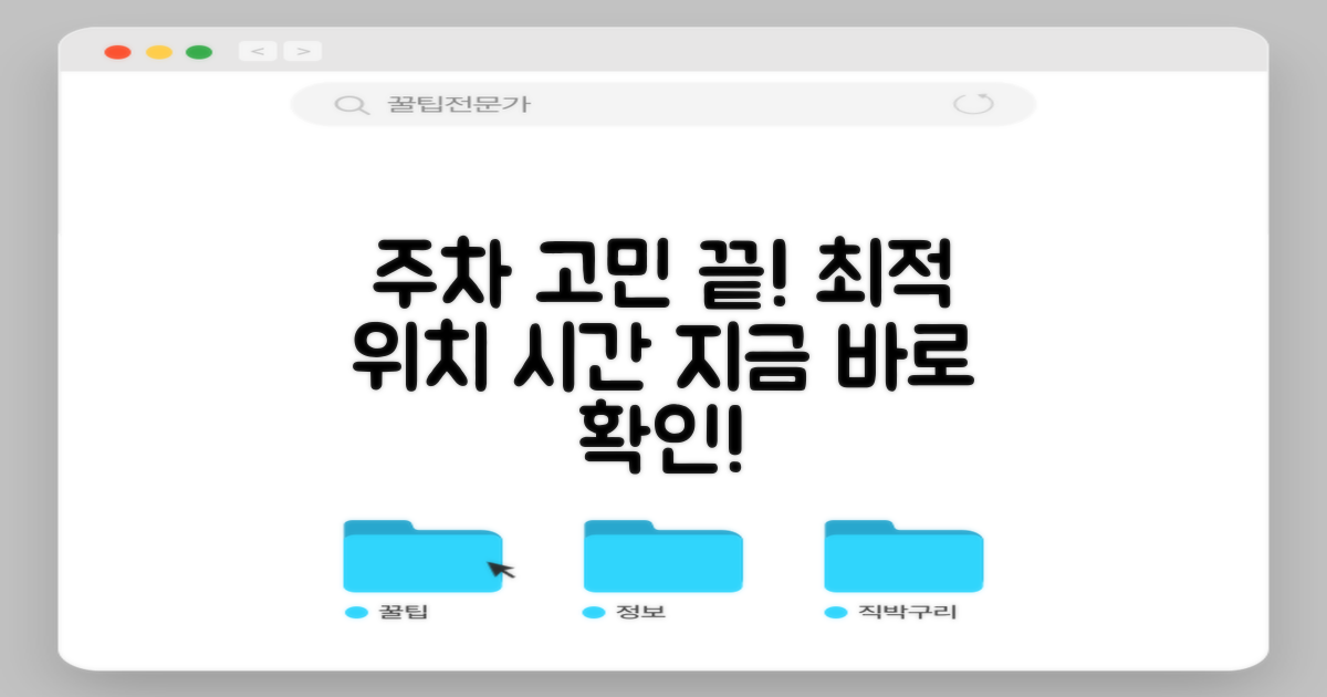 주차장 운영시간 & 최적 위치 찾기: 당신의 주차 고민, 해결해 드립니다!