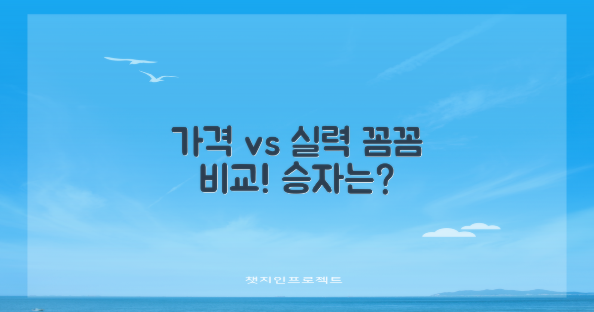 가격부터 실력까지 꼼꼼 비교