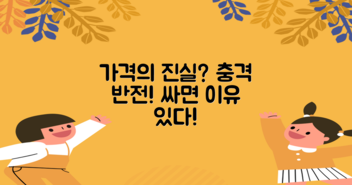 저렴한 가격의 진실은 무엇일까?