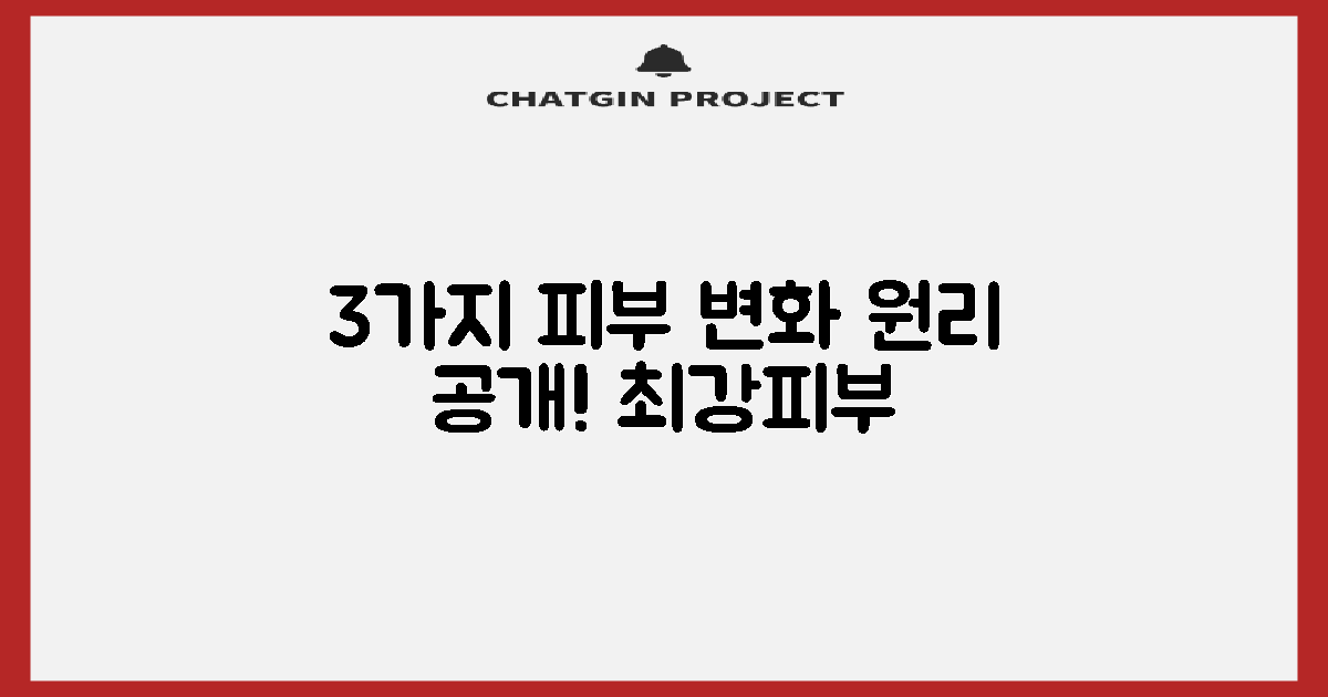 3가지 피부 개선 원리