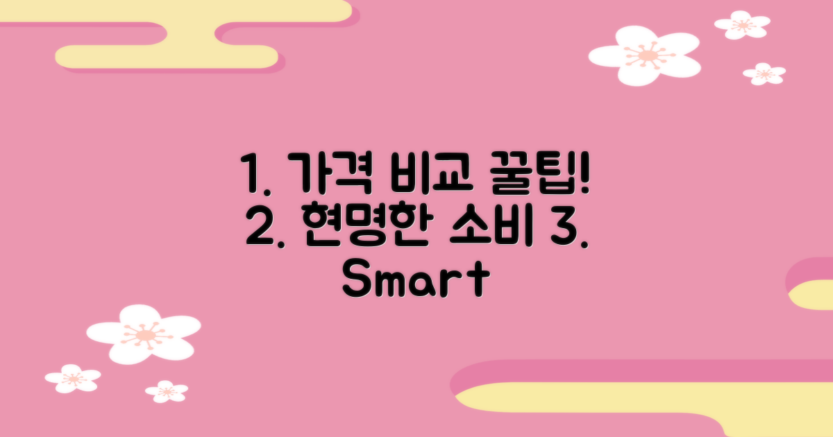 똑똑한 선택, 가격 비교 팁 공개!