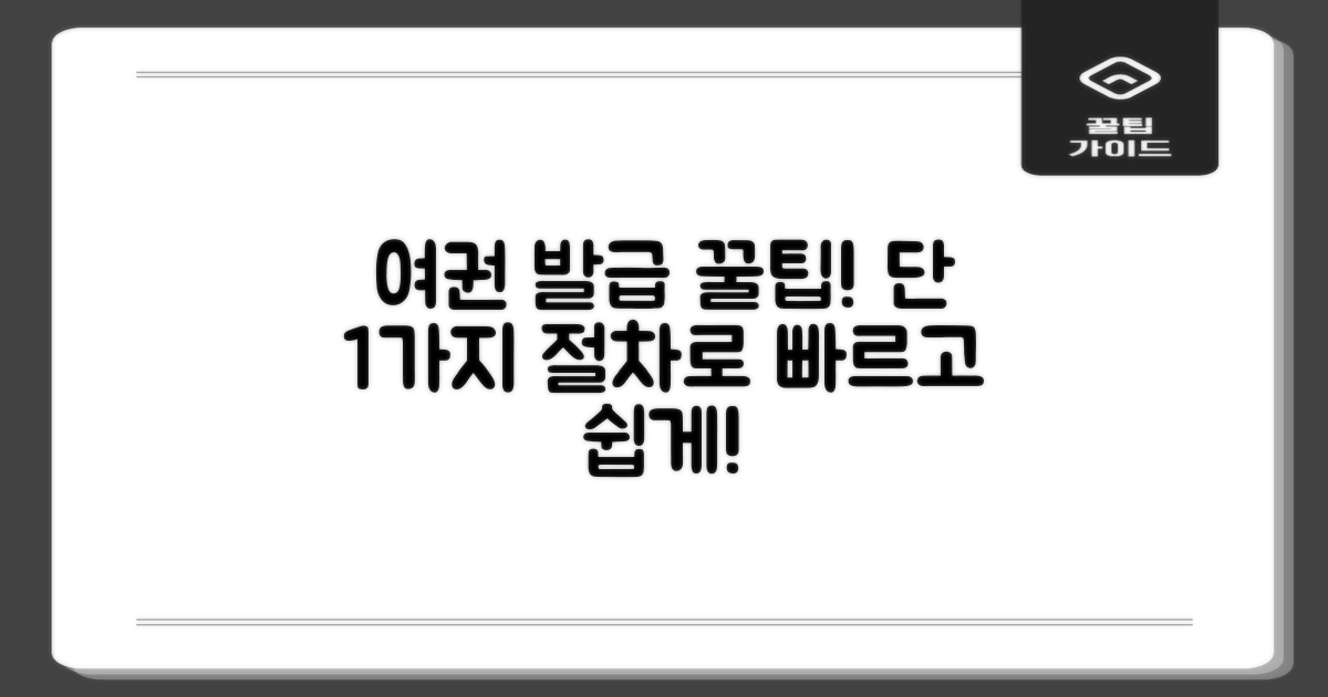 1가지 여권 발급 절차